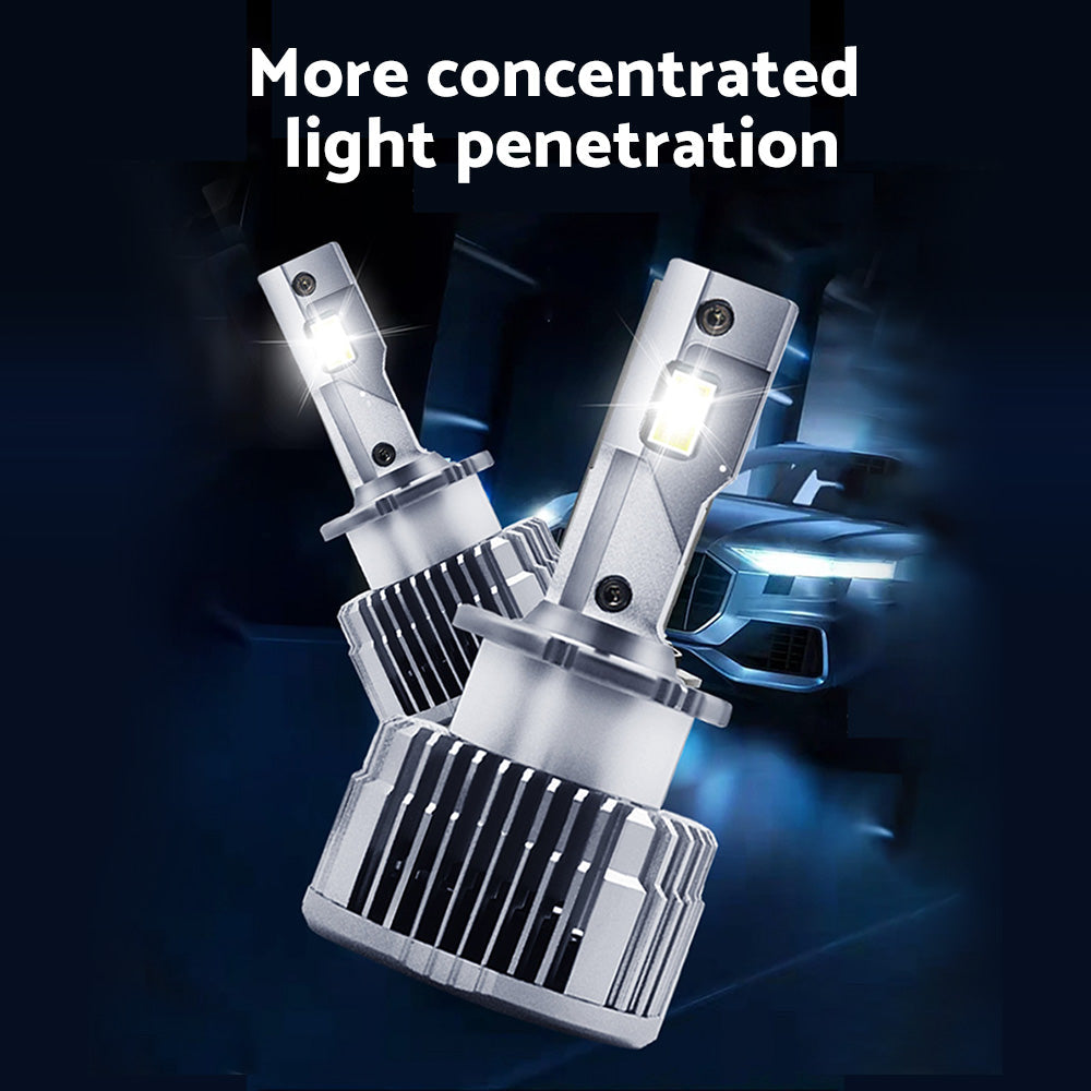 Pair of D2S LED Headlight Bulbs HID Conversion Kit 6000K White Plug  and  Play 90W-4