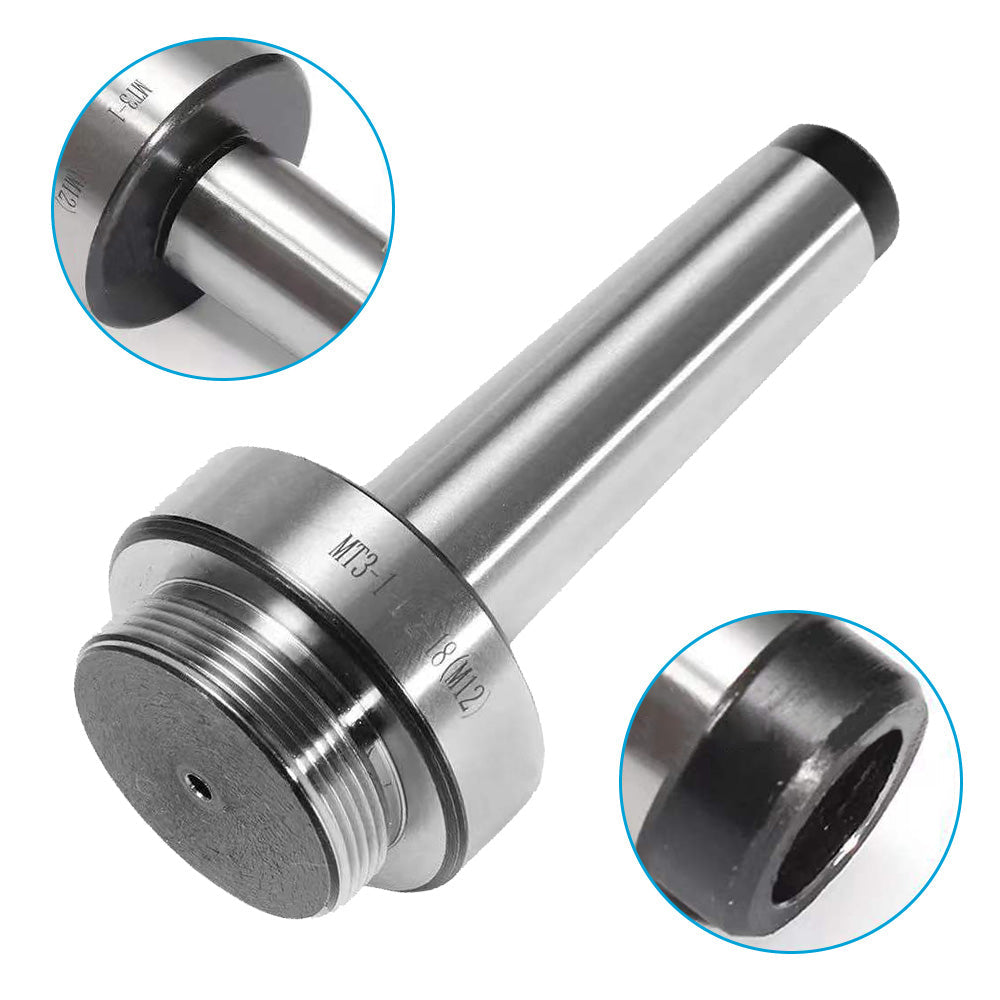 1 Set 12mm Boring Head with 9x 12mm Carbide Boring Tips MT3 M12 1-1/2-18 Shank-2