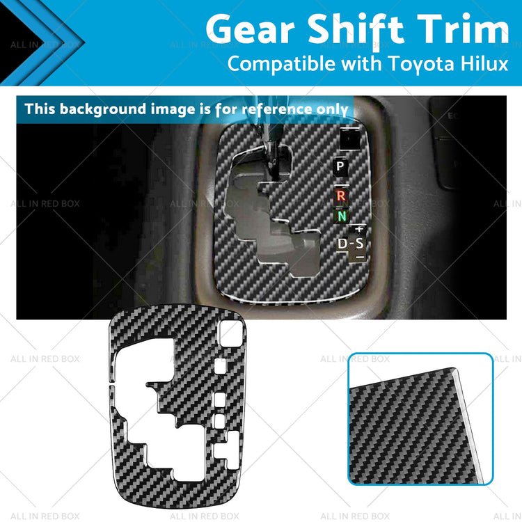 Carbon Fiber Gear Shift Sticker Trim Suitable For Toyota Hilux Revo 15-23 RHD-0