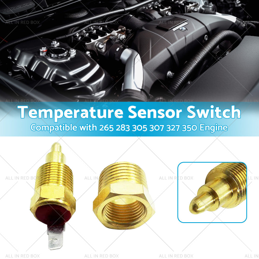 3 8inch NPT Engine Radiator Temperature Thermo Sensor Cooling Fan Switch Aluminum-2