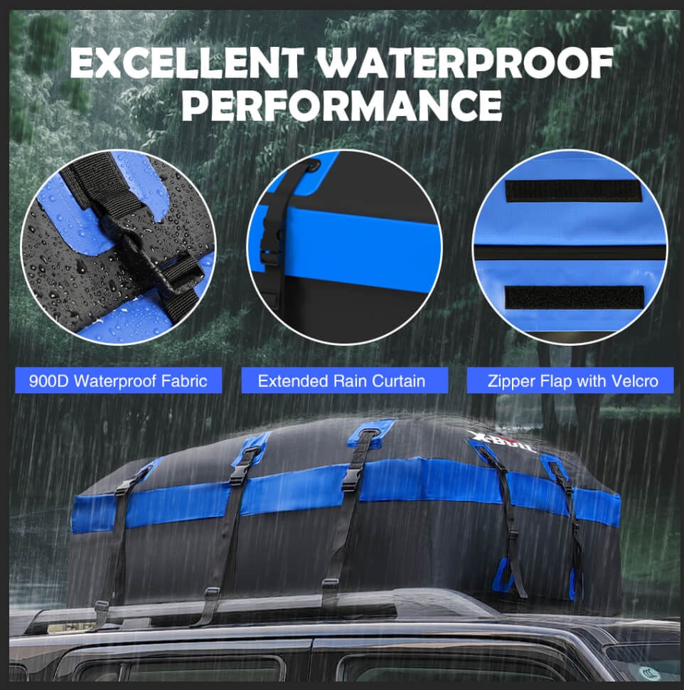 Car Roof Cargo Bag Waterproof Carrier Suitable For SUVs Trucks Vans & Cars-1