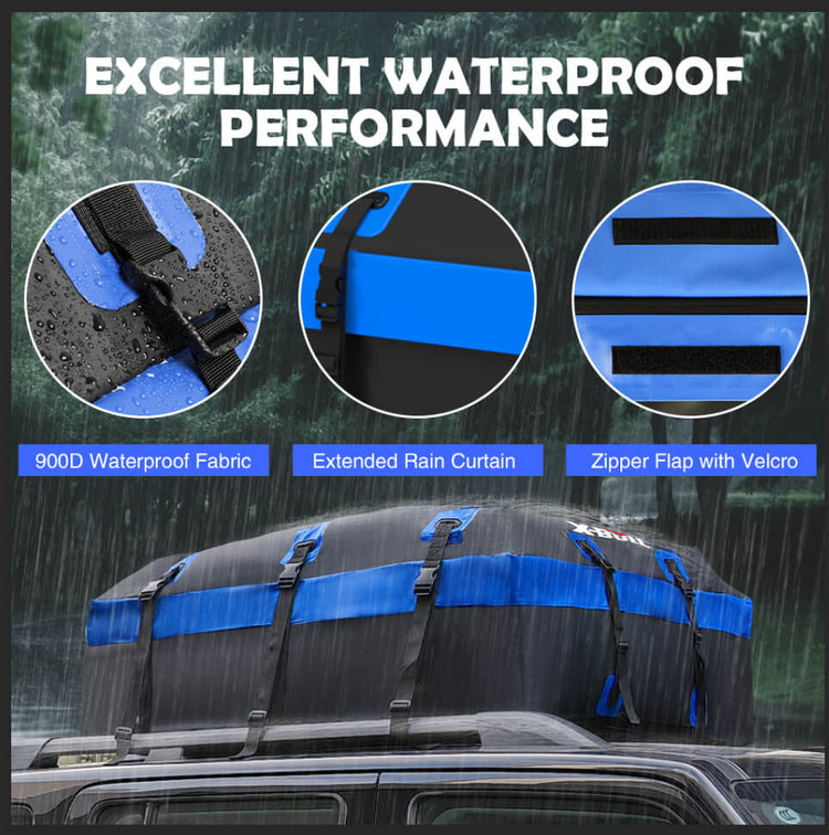 Car Roof Cargo Bag Waterproof Carrier Suitable For SUVs Trucks Vans & Cars-1