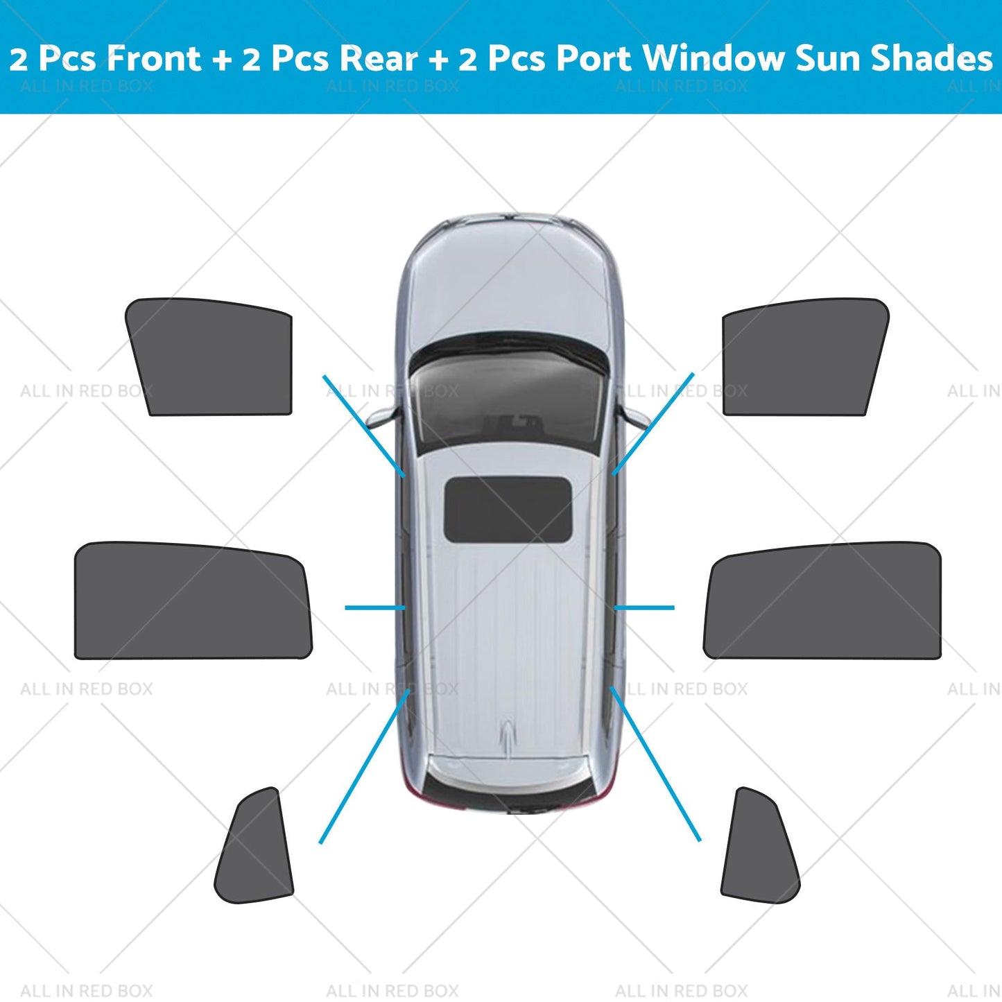 Front & Rear Window Magnetic Mesh Sun Shade Suitable For Toyota Corolla Cross-9