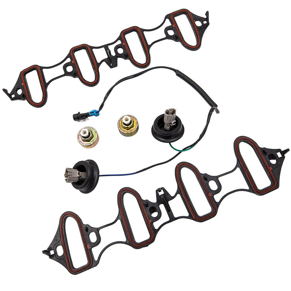 Knock Sensor Harness & Intake Manifold Gasket Kit Suitable for GM 4.8L 5.3L 6.0L-1