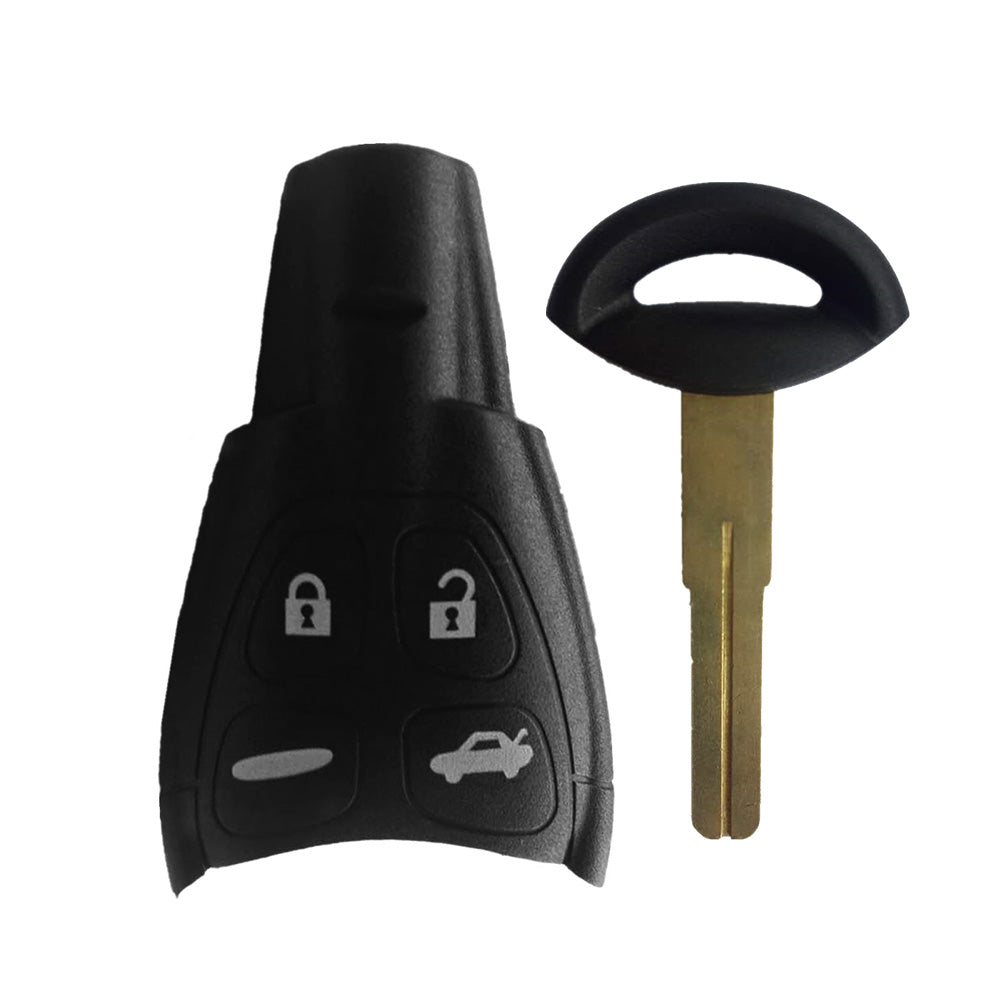4-Button Remote Key Shell Case Suitable For SAAB 9-3 / 9-5 With Or Without Blade-0
