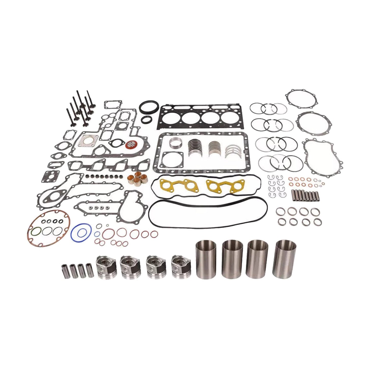 Overhaul Rebuild Kit + Liner Suitable For Kubota L4200 V2203 & Bobcat 753 A0216A0281-0