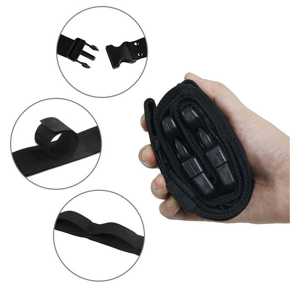 2pcs Car Fishing Rod Holder Mounted Storage Rack Vehicle Belt Strap Carrier-2