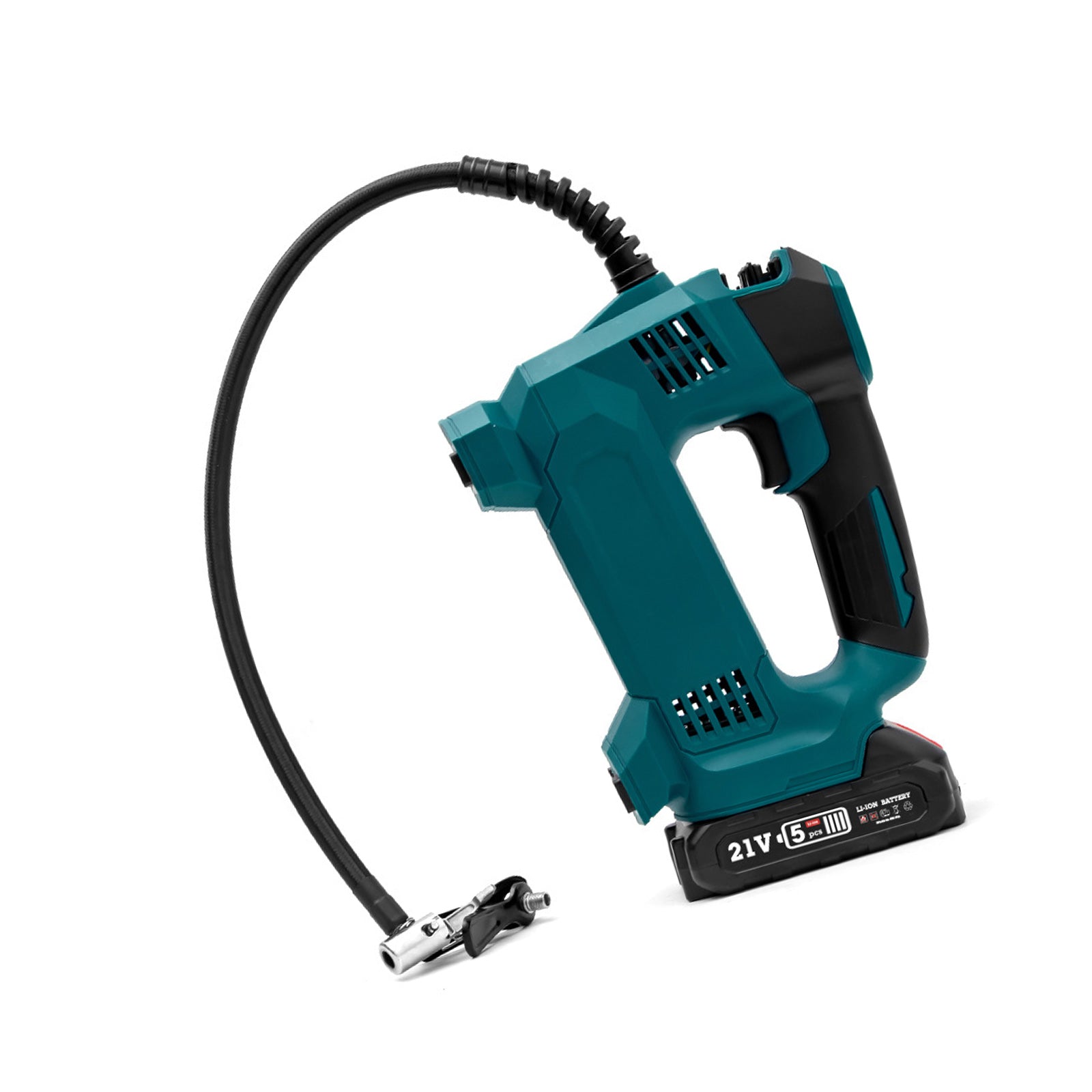 Cordless Portable Tyre Inflator Pump With Battery Charger Suitable For Makita 18V Battery-2
