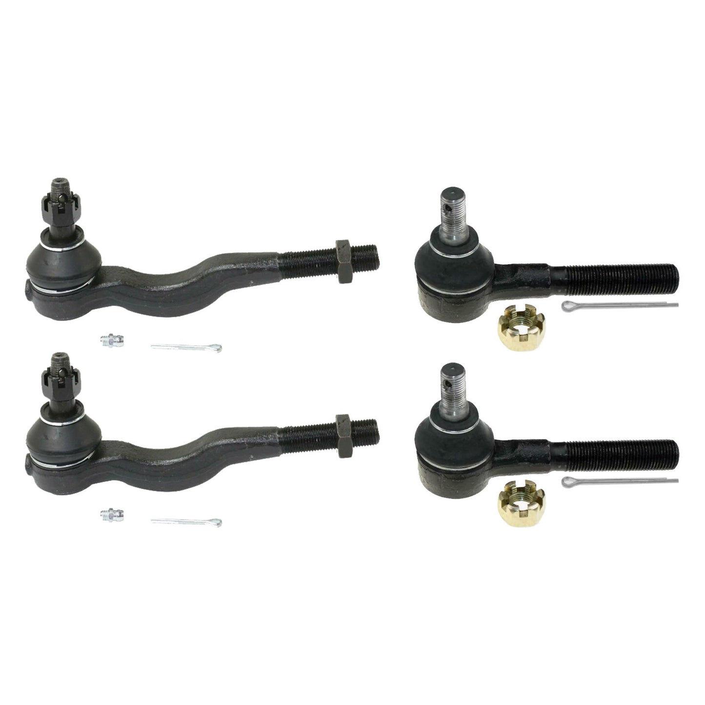 Inner & Outer Tie Rod End Kit 4x Suitable For Mitsubishi Pajero NH/NJ/NK/NL 1991-2020-0