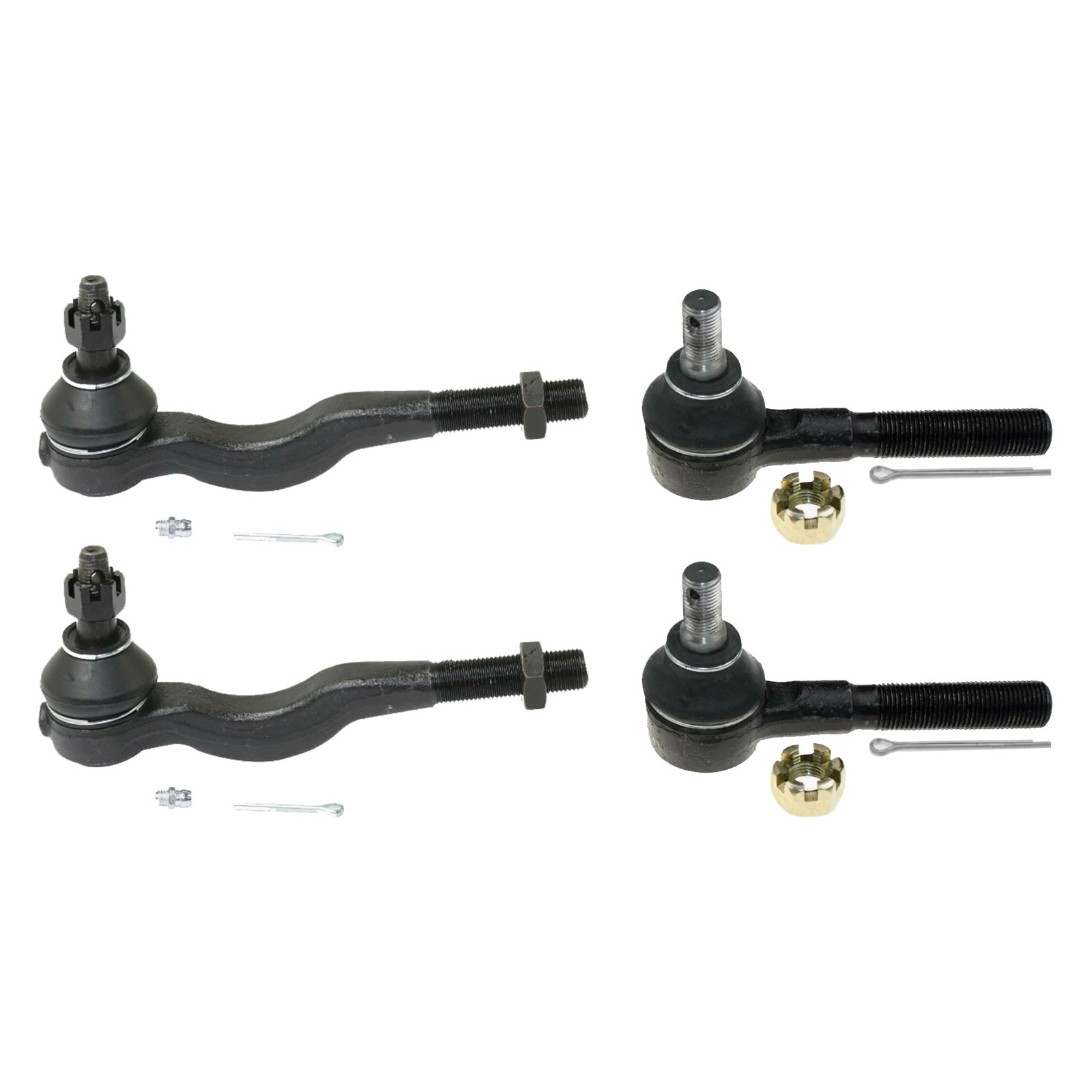 Inner & Outer Tie Rod End Kit 4x Suitable For Mitsubishi Pajero NH/NJ/NK/NL 1991-2020-0
