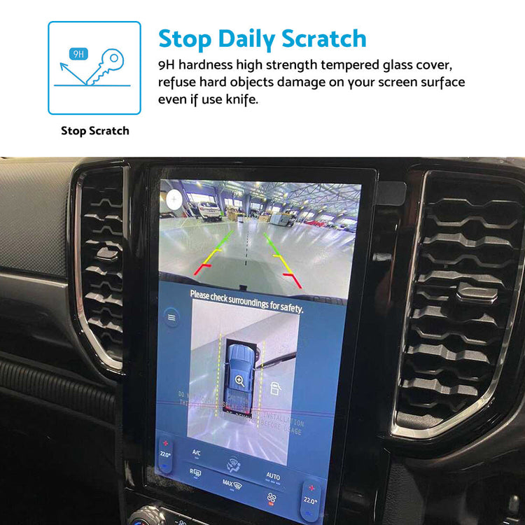 Tempered Glass Screen Protector Suitable For Ford Ranger Everest Wildtrak 12in-4