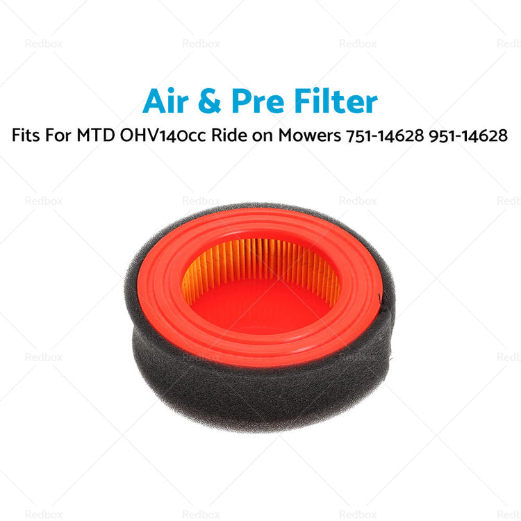 Air  and  Pre Filter For MTD OHV140cc Ride on Mowers 751-14628 951-14628-1