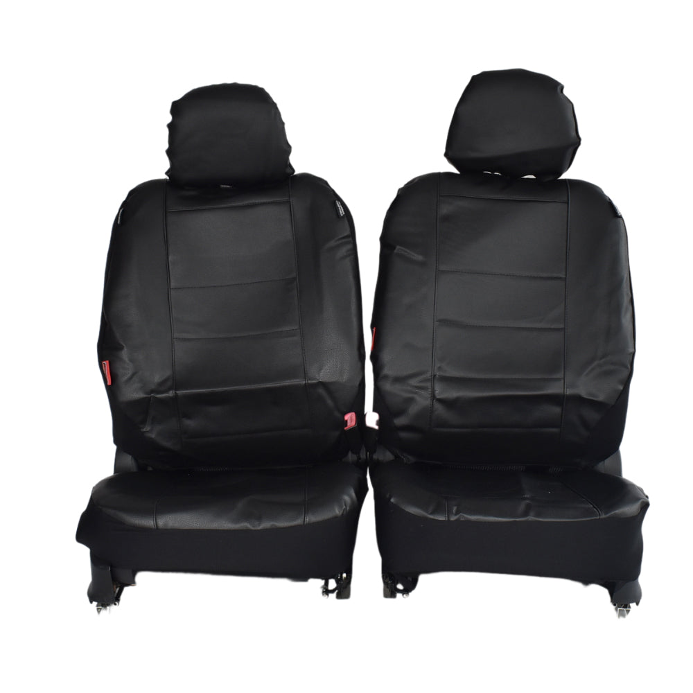 Leather Look Seat Covers Black Suitable For Mazda BT-50 Single Cab 2011-2020-1