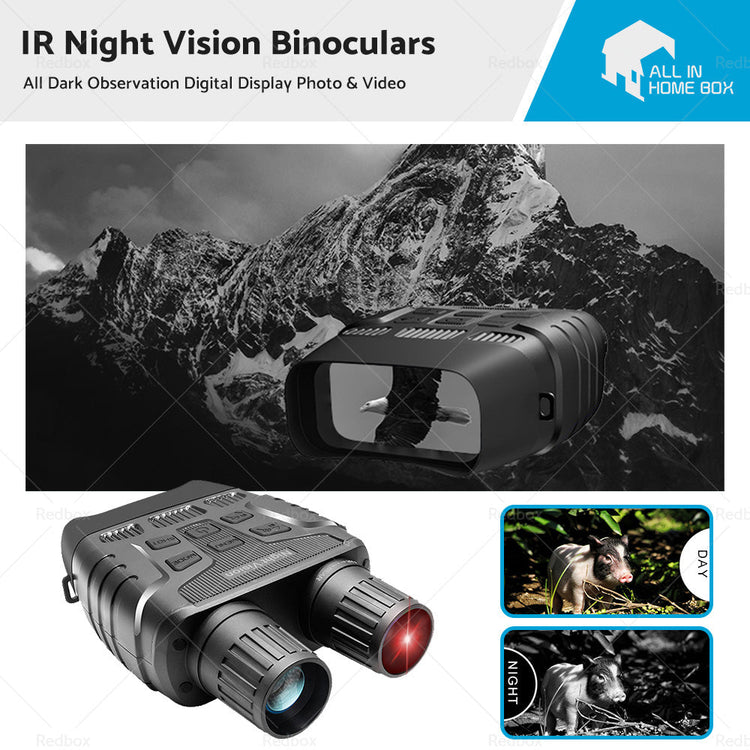 IR Night Vision Binoculars Device Infrared Digital Hunting Photo Video Telescope-0
