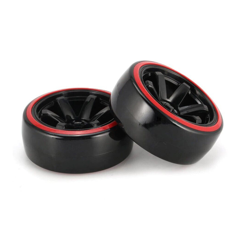Suitable for Drifting 1 10 RC Drift Cars 4PCS Hard Plastic Rim Tyre Tire Wheel-3