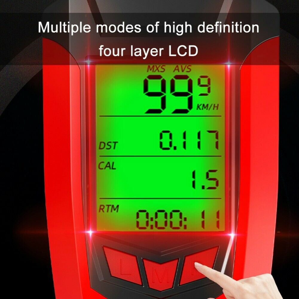 LED Bicycle Headlight with Horn and Speedometer USB-Rechargeable Front Bike Light Suitable For Bicycles-3