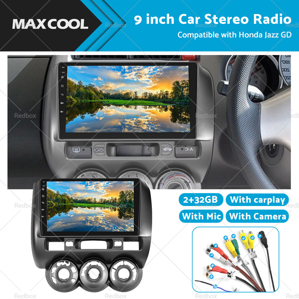 32GB Android11 GPS Navi Car Stereo Radio 9inch Head Unit Suitable For Honda Jazz GD-0