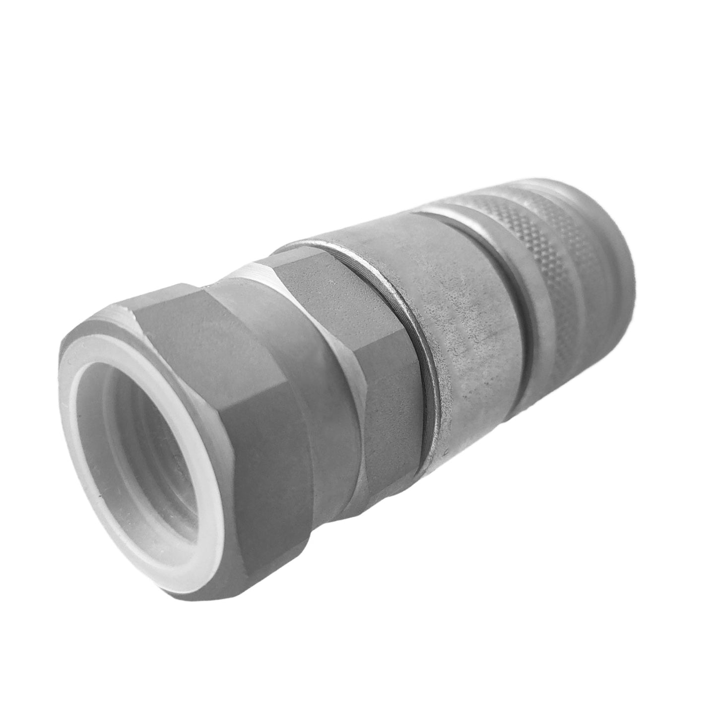 Hydraulic Female Flat Face Coupler Suitable For Bobcat 7246790 1/2in Body 3/4in SAE Thread-1