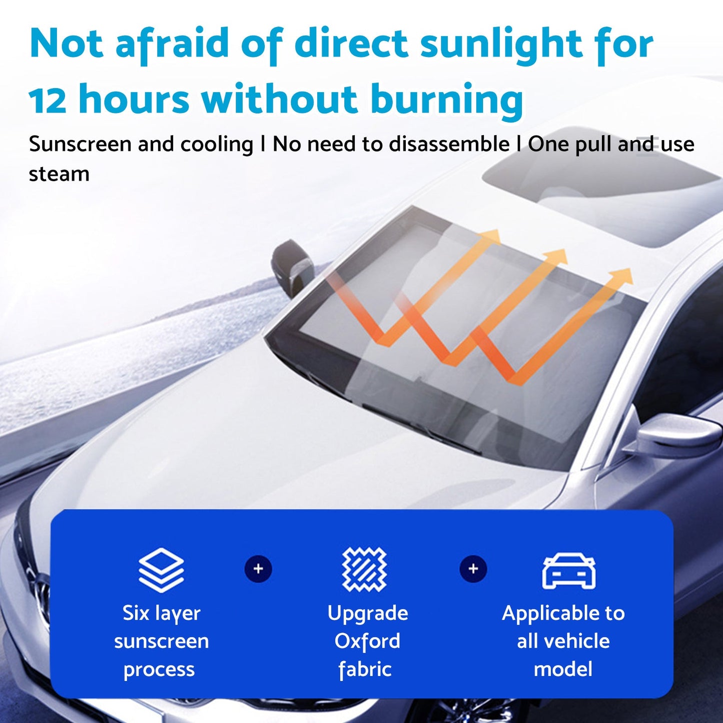 Auto Retractable Sunshade Suitable For Car Windshield With Automatic Function 2025-4