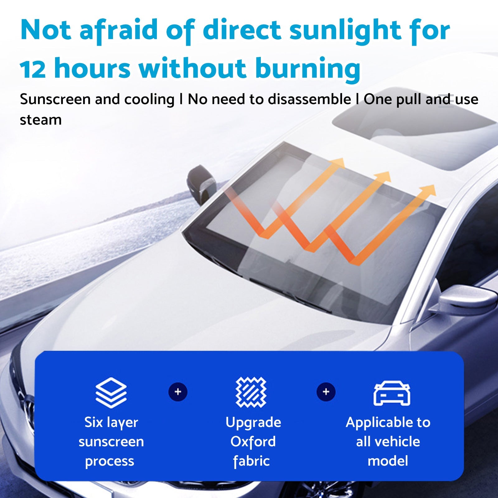 Auto Retractable Sunshade Suitable For Car Windshield With Automatic Function 2025-4