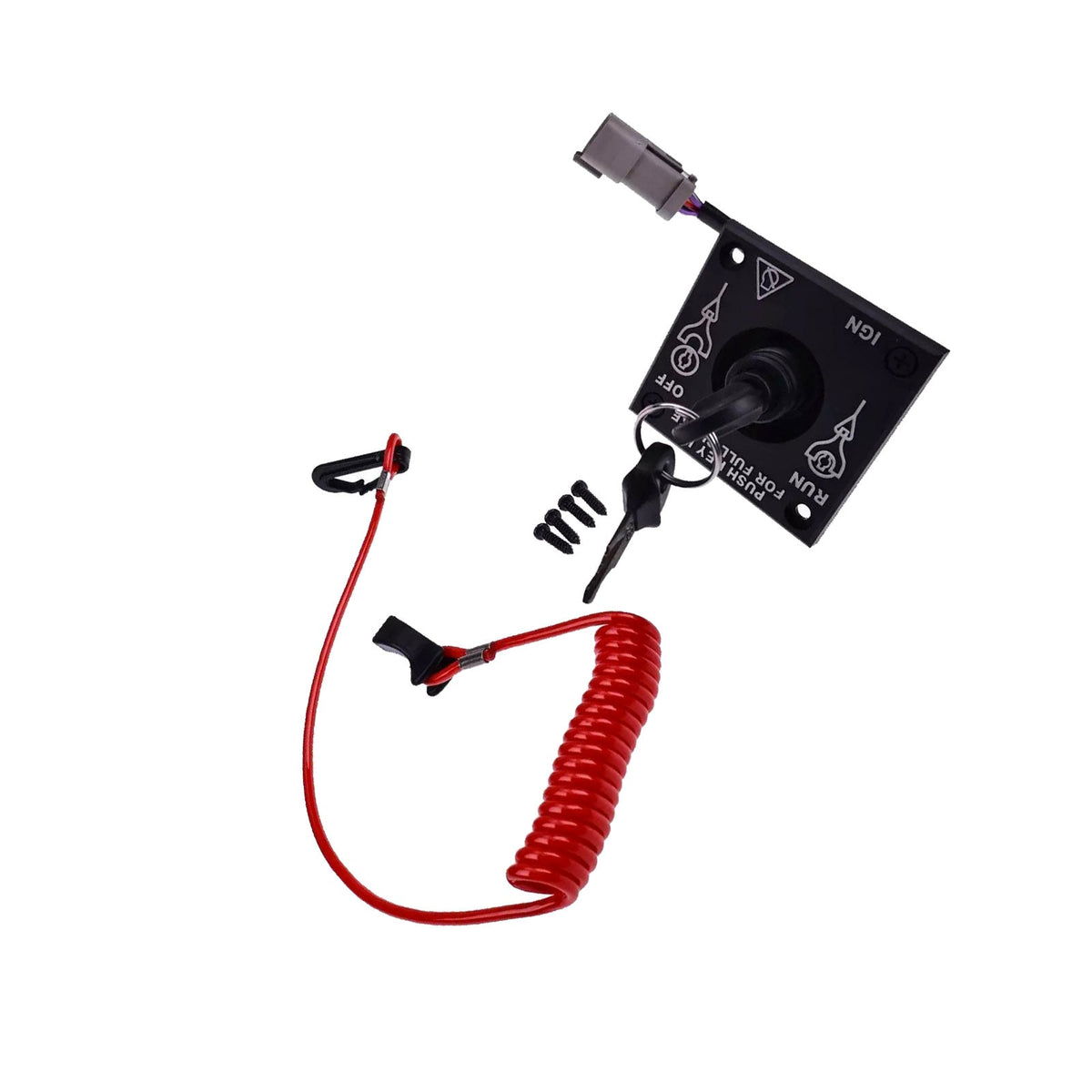 Ignition Key Switch Panel Suitable For Evinrude Johnson BRP OMC 176408 0176408-1