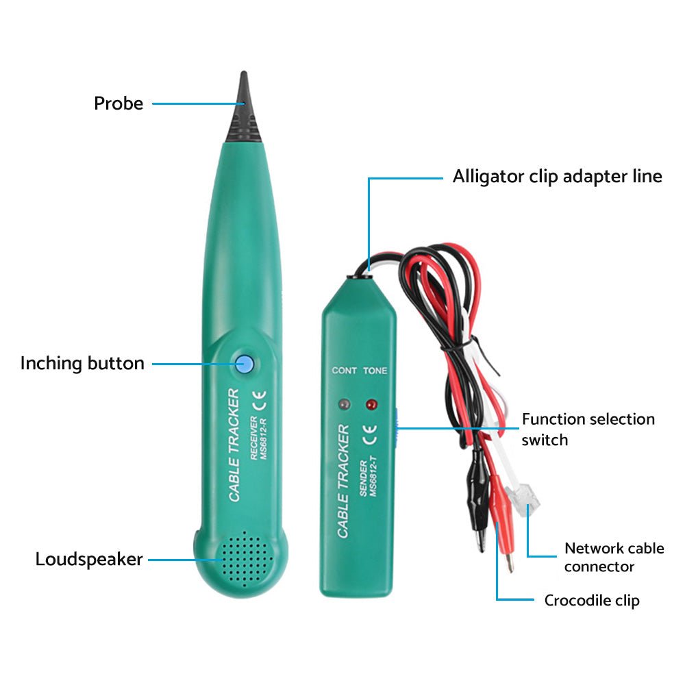 Cable Finder Tone Generator Probe Tracker Suitable For Wire, Network, and Telephone - Frazy's Auto Parts