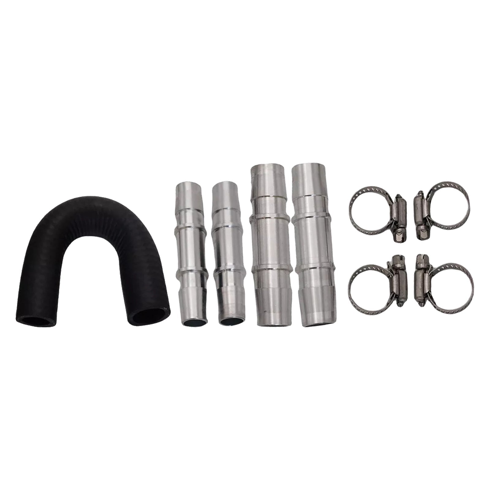 Car Engine Heater Core Bypass Kit 5 or 8in 3 or 4in Hose Fitting Aluminum For Most - Frazy's Auto Parts