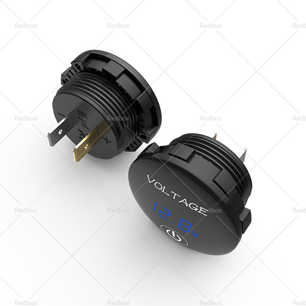Car Panel Voltmeter 2PCS Volt Gauge Voltage Meter 12V - 24V LED Digital Display DC - Frazy's Auto Parts