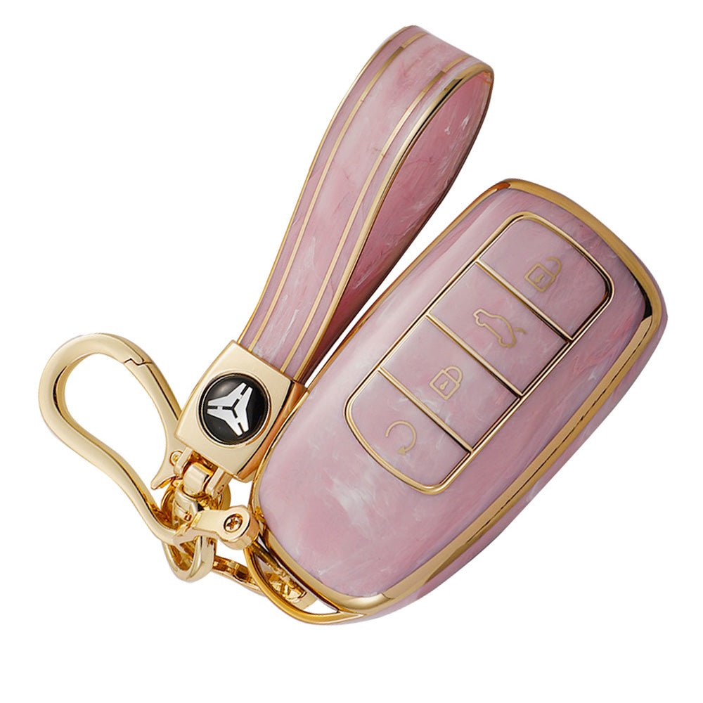 Car Remote Key Fob Case Cover TPU Pink Suitable For Chery Omoda 5 - Frazy's Auto Parts