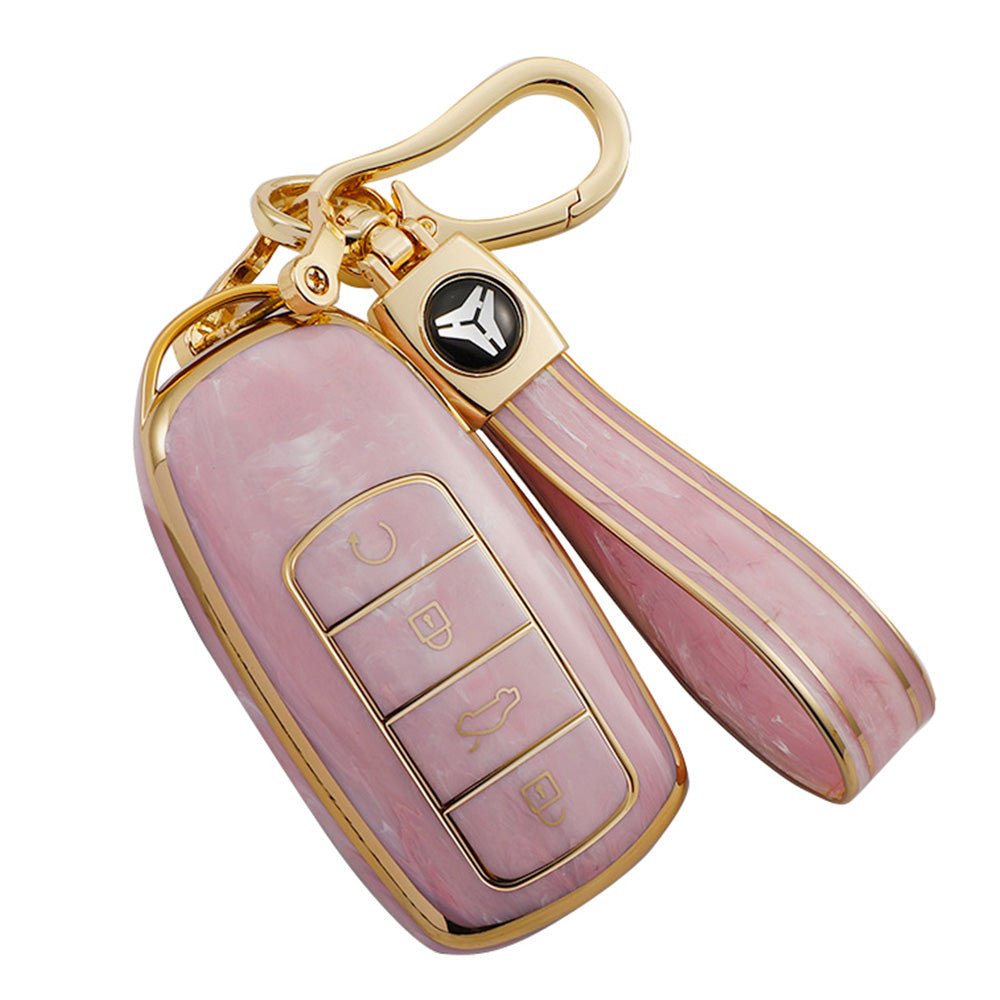 Car Remote Key Fob Case Cover TPU Pink Suitable For Chery Omoda 5 - Frazy's Auto Parts