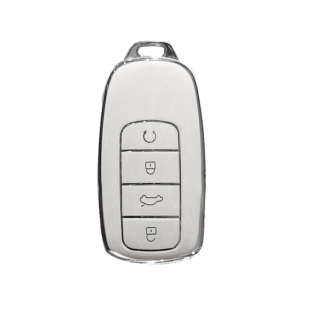 Car Remote Key Fob Case Cover TPU White Suitable For Chery Omoda 5 - Frazy's Auto Parts