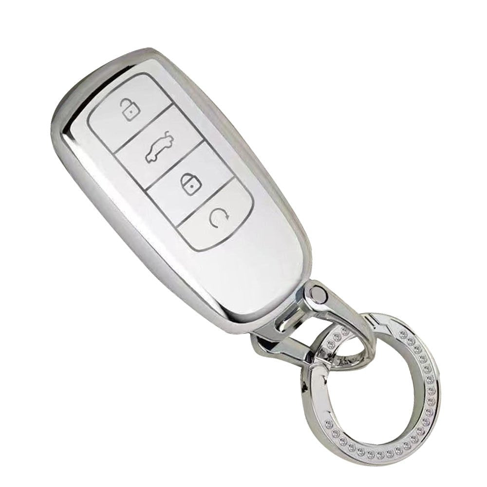 Car Remote Key Fob Case Cover TPU White Suitable For Chery Omoda 5 - Frazy's Auto Parts