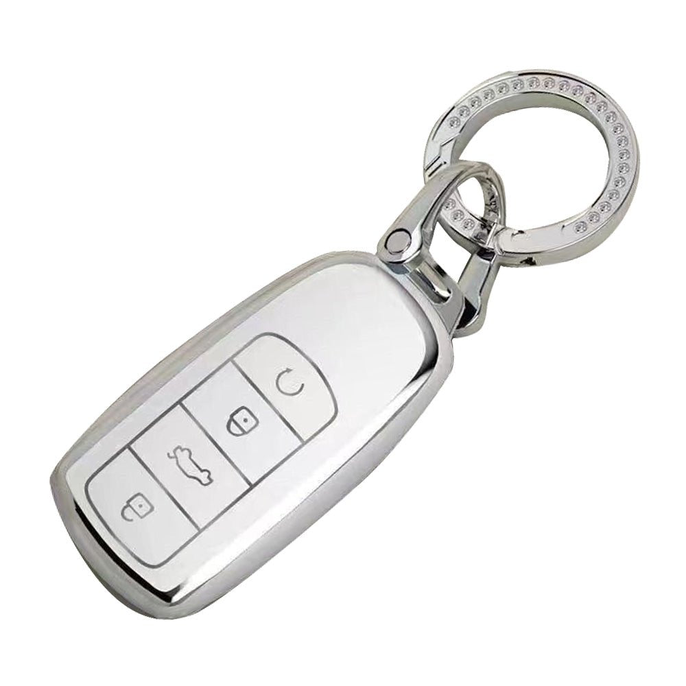 Car Remote Key Fob Case Cover TPU White Suitable For Chery Omoda 5 - Frazy's Auto Parts