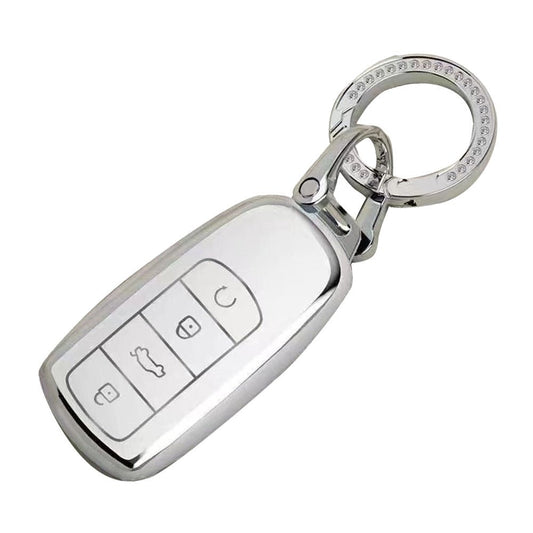 Car Remote Key Fob Case Cover TPU White Suitable For Chery Omoda 5 - Frazy's Auto Parts
