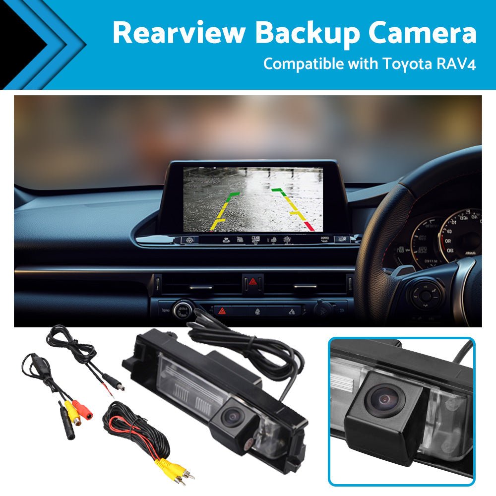 Car Reverse Camera Rear View Backup Parking Suitable for Toyota RAV4 2006 - 2012 - Frazy's Auto Parts