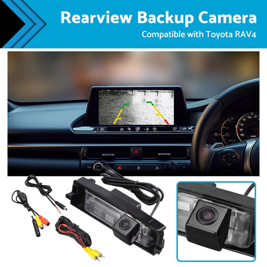 Car Reverse Camera Rear View Backup Parking Suitable for Toyota RAV4 2006 - 2012 - Frazy's Auto Parts