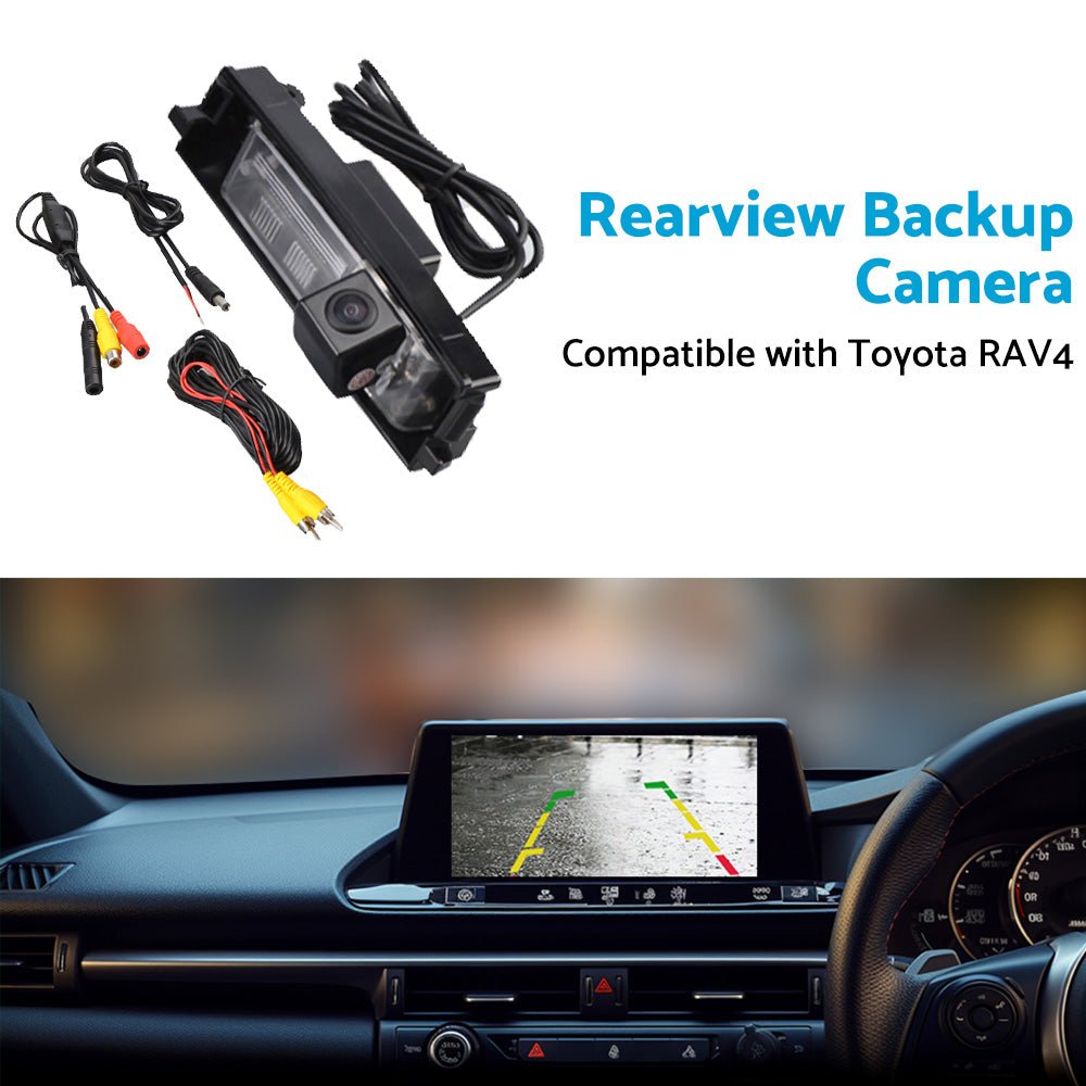 Car Reverse Camera Rear View Backup Parking Suitable for Toyota RAV4 2006 - 2012 - Frazy's Auto Parts