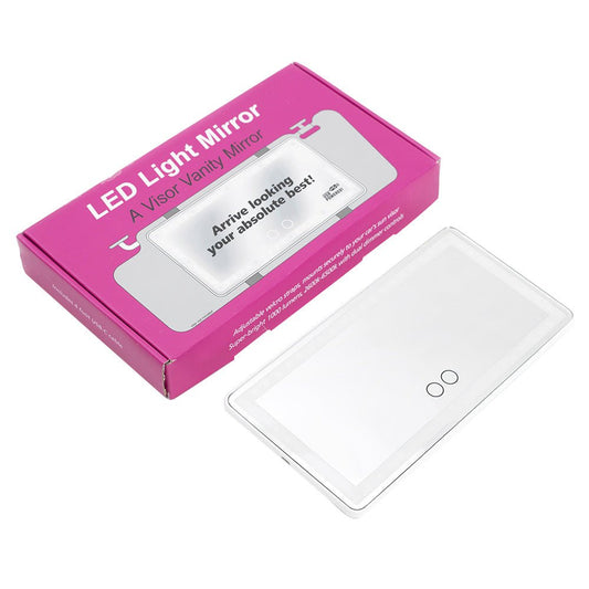 Car Sun Visor LED Makeup Cosmetic Mirror Set With 3 - Type Light Touch Screen Suitable For Vehicle Use - Frazy's Auto Parts