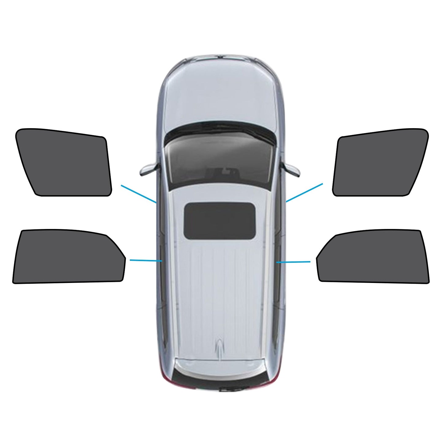 Car Window Magnetic Mesh Sun Blind Shades Suitable For Lexus NX Series 2014 - 2021 - Frazy's Auto Parts