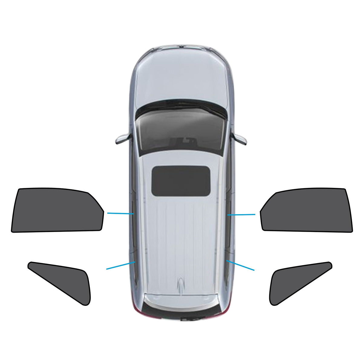 Car Window Magnetic Mesh Sun Blind Shades Suitable For Lexus NX Series 2014 - 2021 - Frazy's Auto Parts