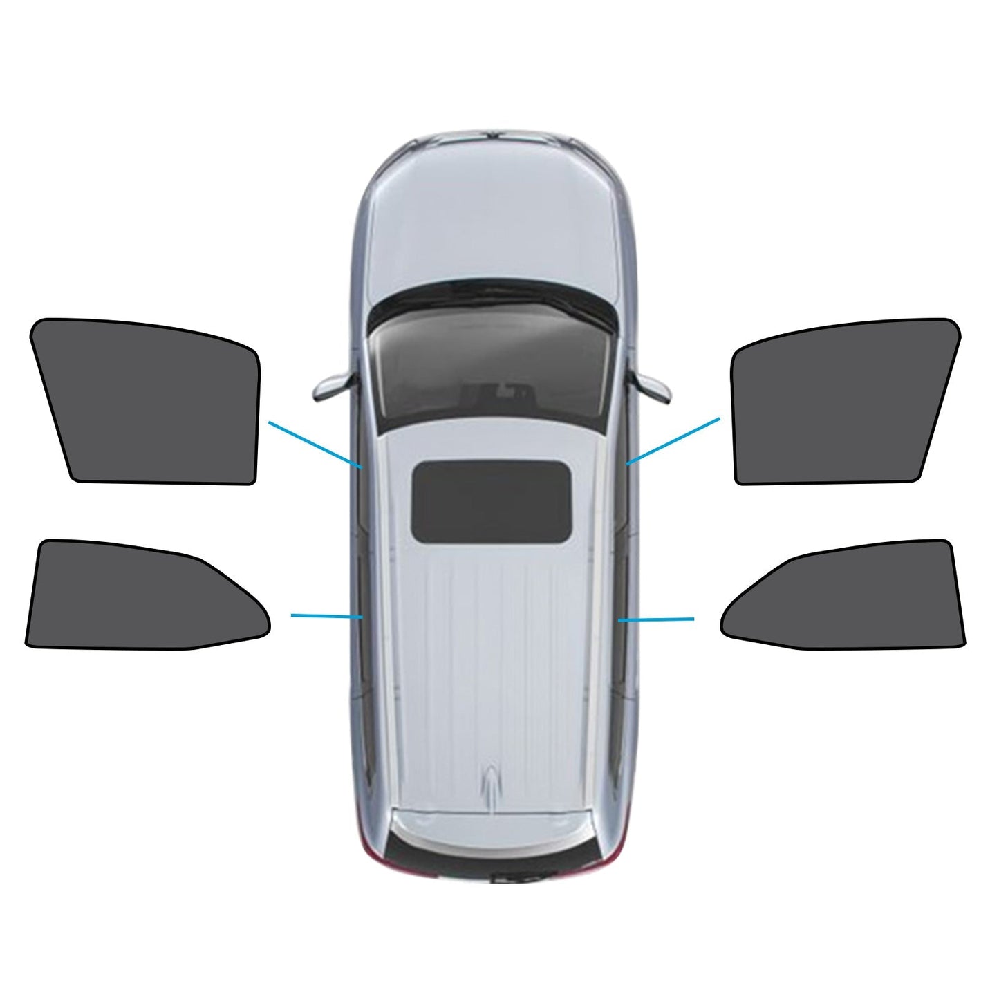 Car Window Magnetic Mesh Sun Blind Shades Suitable For Toyota Camry 2017 - 2025 - Frazy's Auto Parts