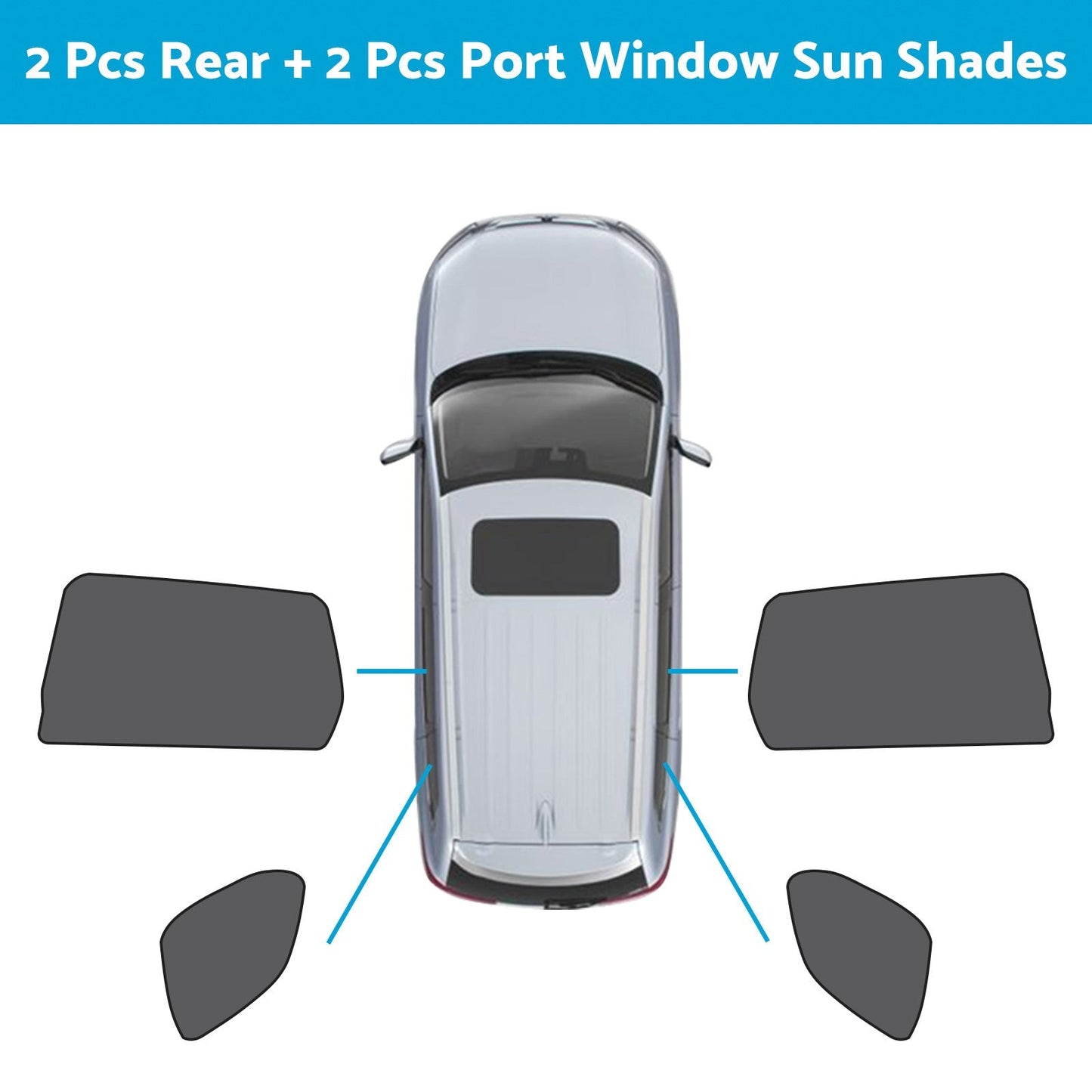 Car Window Magnetic Mesh Sun Shades Suitable For Mitsubishi Outlander 2021 - 2023 - Frazy's Auto Parts