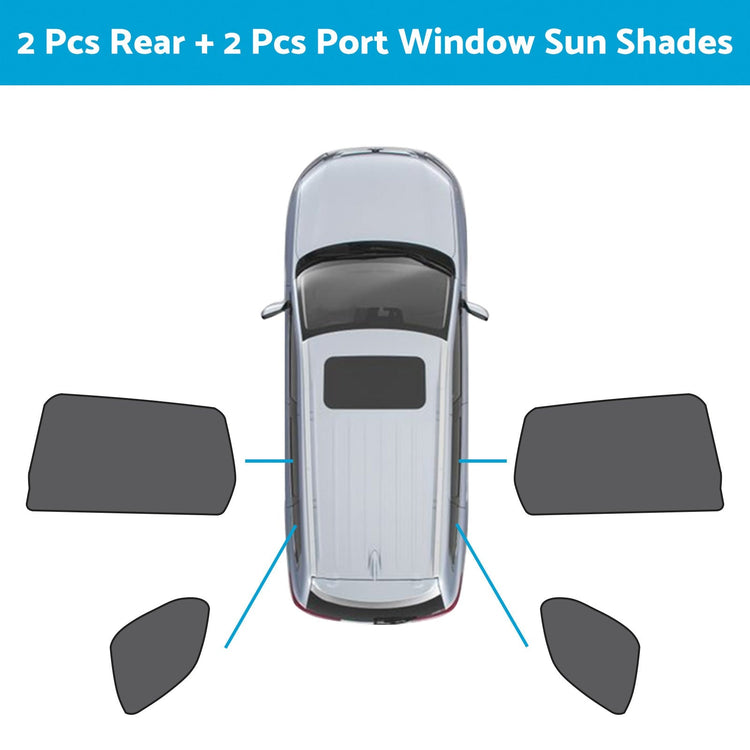 Car Window Magnetic Mesh Sun Shades Suitable For Mitsubishi Outlander 2021 - 2023 - Frazy's Auto Parts