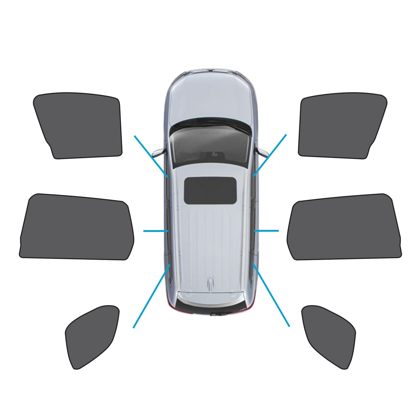Car Window Magnetic Mesh Sun Shades Suitable For Mitsubishi Outlander 2021 - 2023 - Frazy's Auto Parts