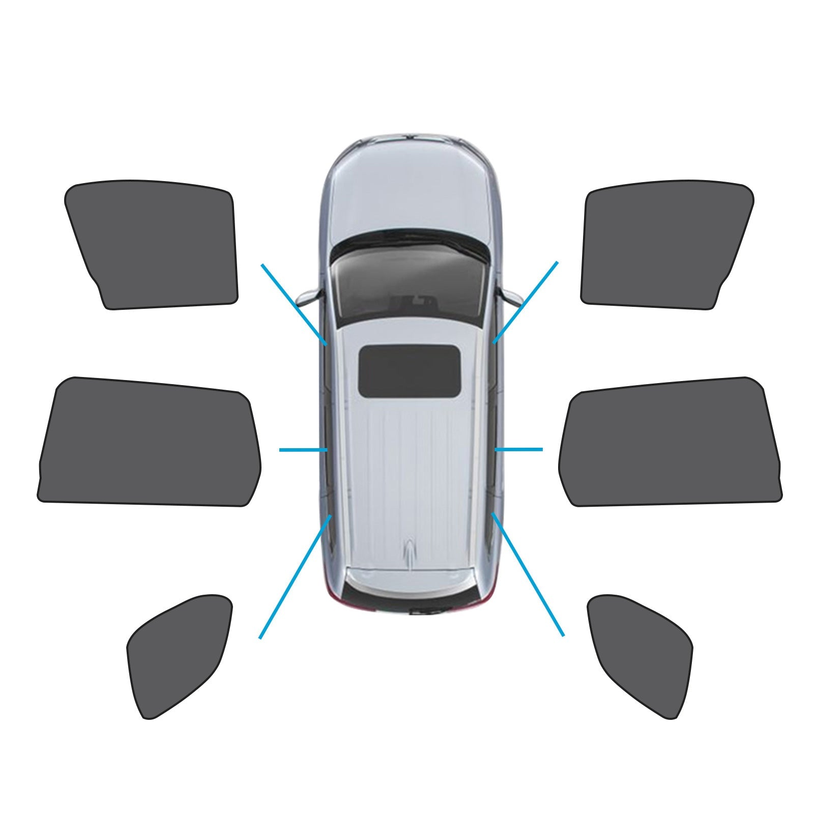 Car Window Magnetic Mesh Sun Shades Suitable For Mitsubishi Outlander 2021 - 2023 - Frazy's Auto Parts