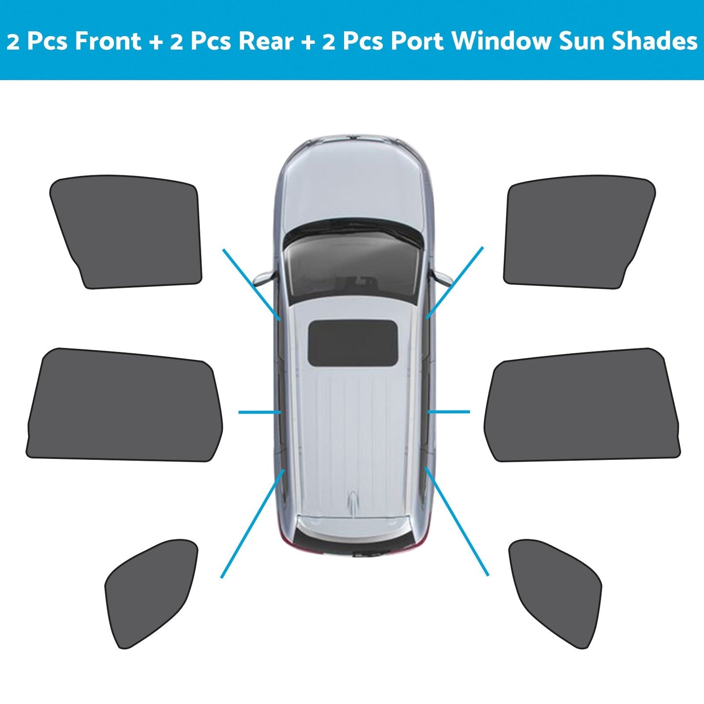 Car Window Magnetic Mesh Sun Shades Suitable For Mitsubishi Outlander 2021 - 2023 - Frazy's Auto Parts