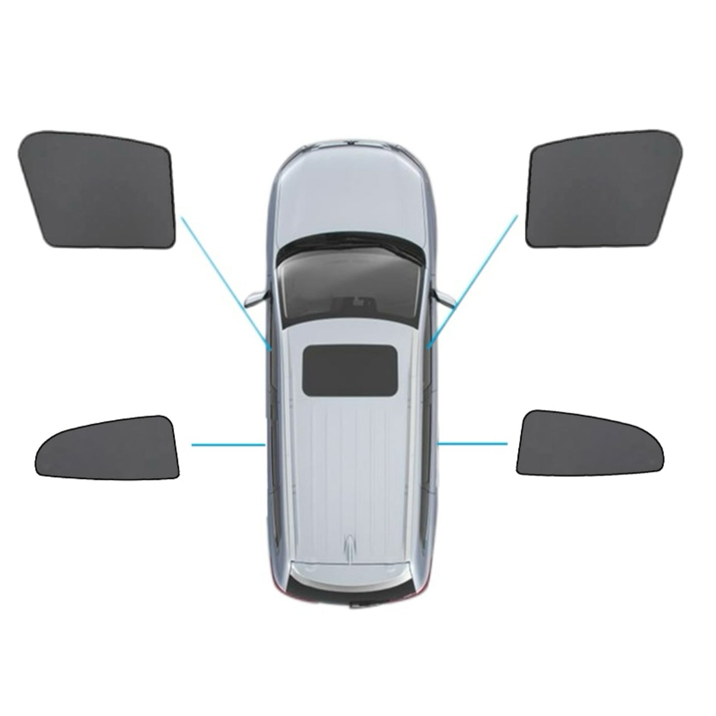 Car Window Sun Blind Suitable for Mercedes Benz GLA Class 2014 - 2019 Magnetic - Frazy's Auto Parts