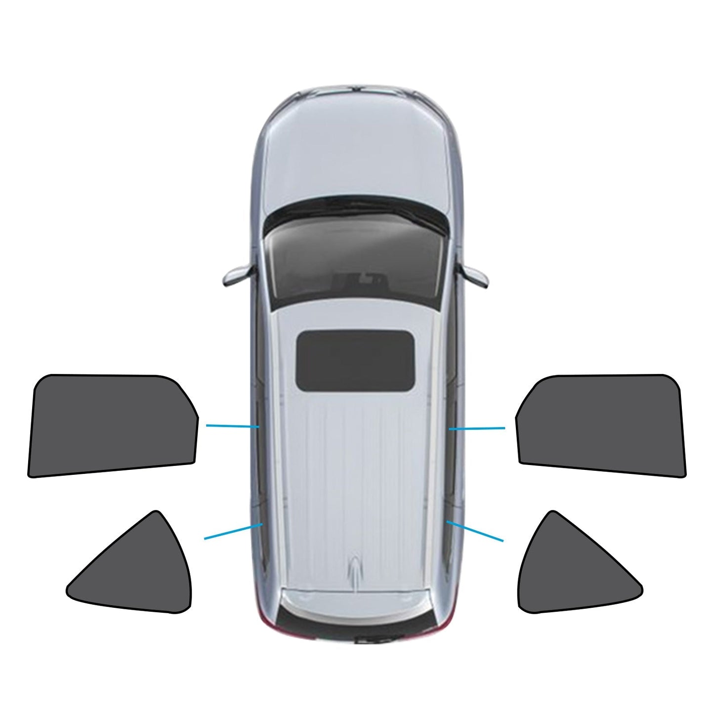 Car Window Sun Shade Magnetic Mesh Suitable For Mazda CX - 60 2022 - Present - Frazy's Auto Parts