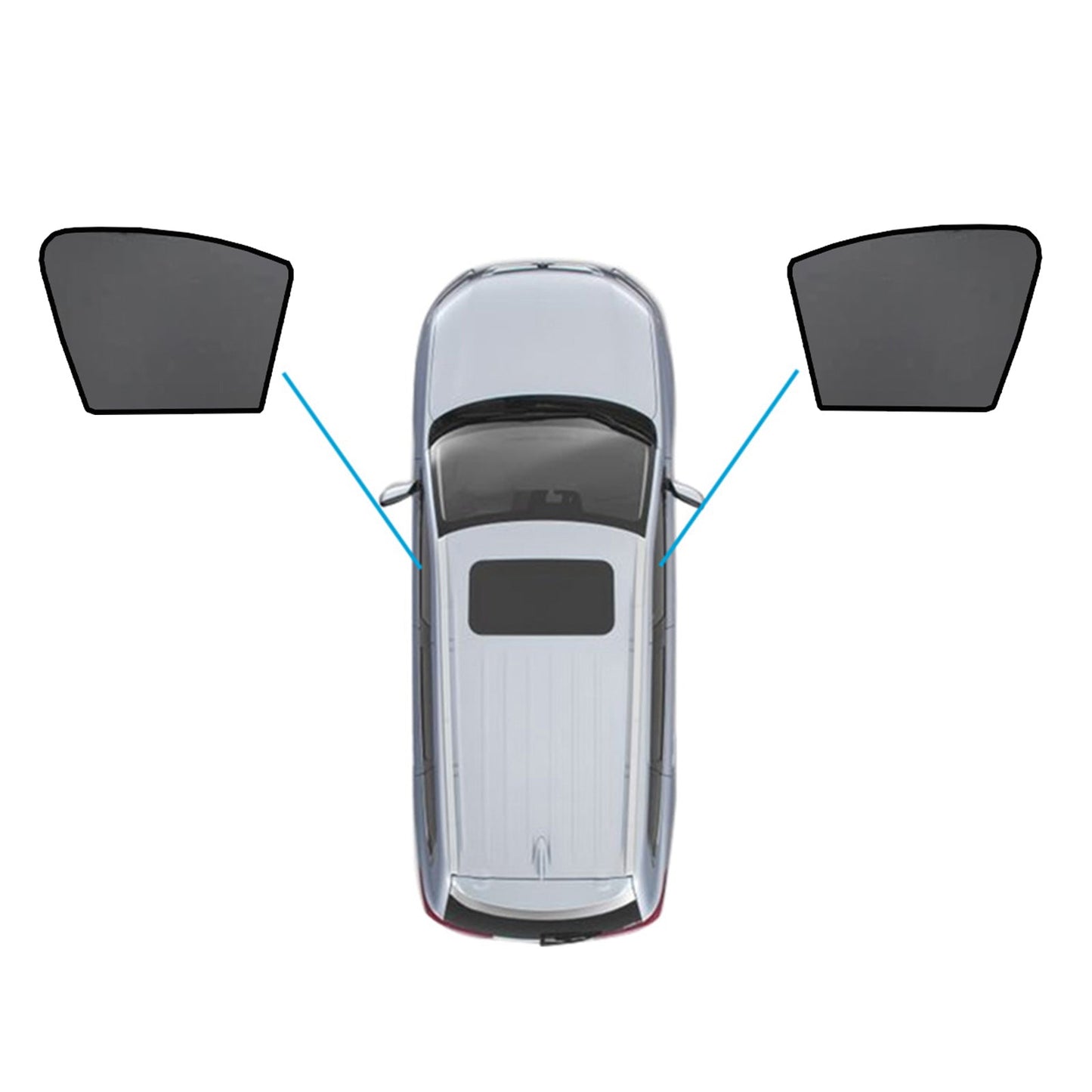 Car Window Sun Shades Magnetic Mesh Front & Rear Suitable For Mercedes - Benz GLC 2015 - 2022 - Frazy's Auto Parts