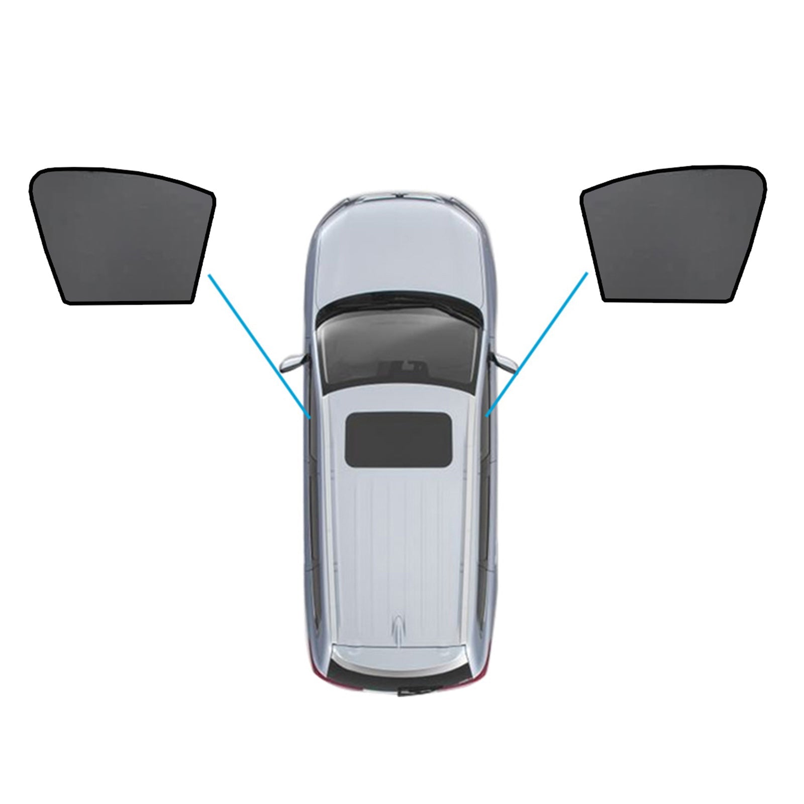 Car Window Sun Shades Magnetic Mesh Front & Rear Suitable For Mercedes - Benz GLC 2015 - 2022 - Frazy's Auto Parts